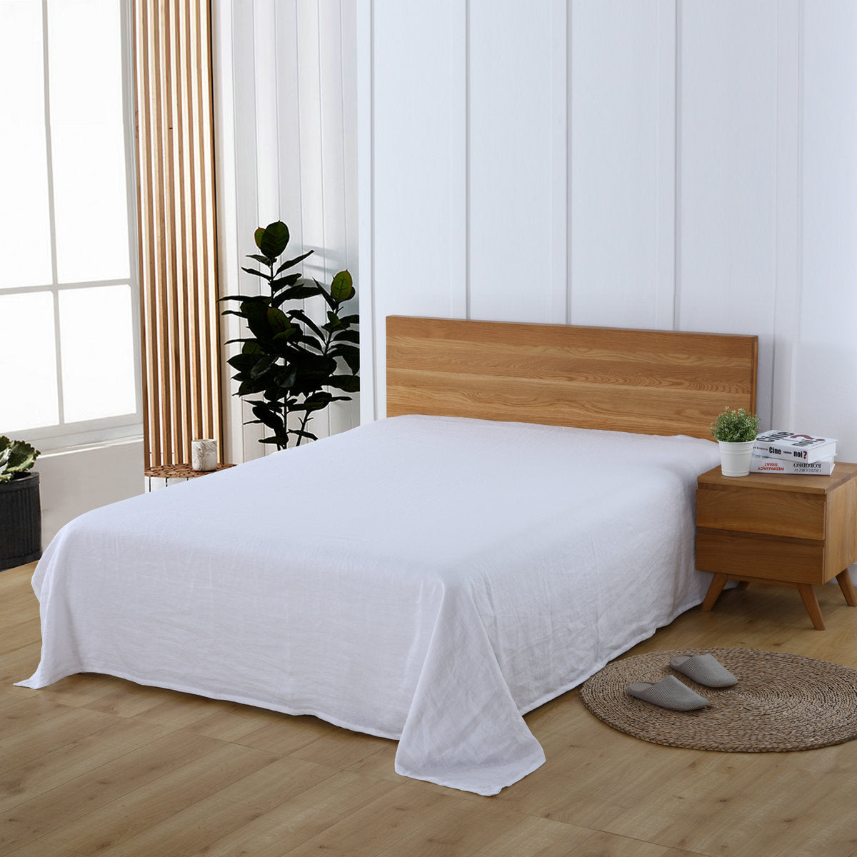 100% Organic Linen Bedsheets
-Anti-microbial