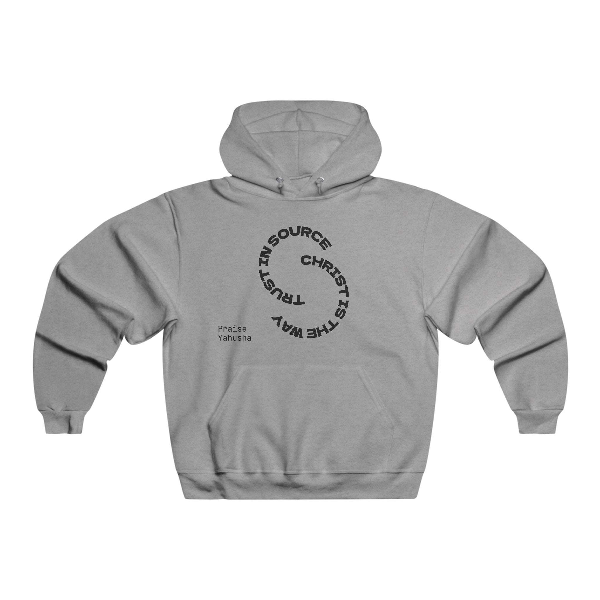 Christian Faith Circle Hoodie — "Christ is the Way" Graphic Sweatshirt