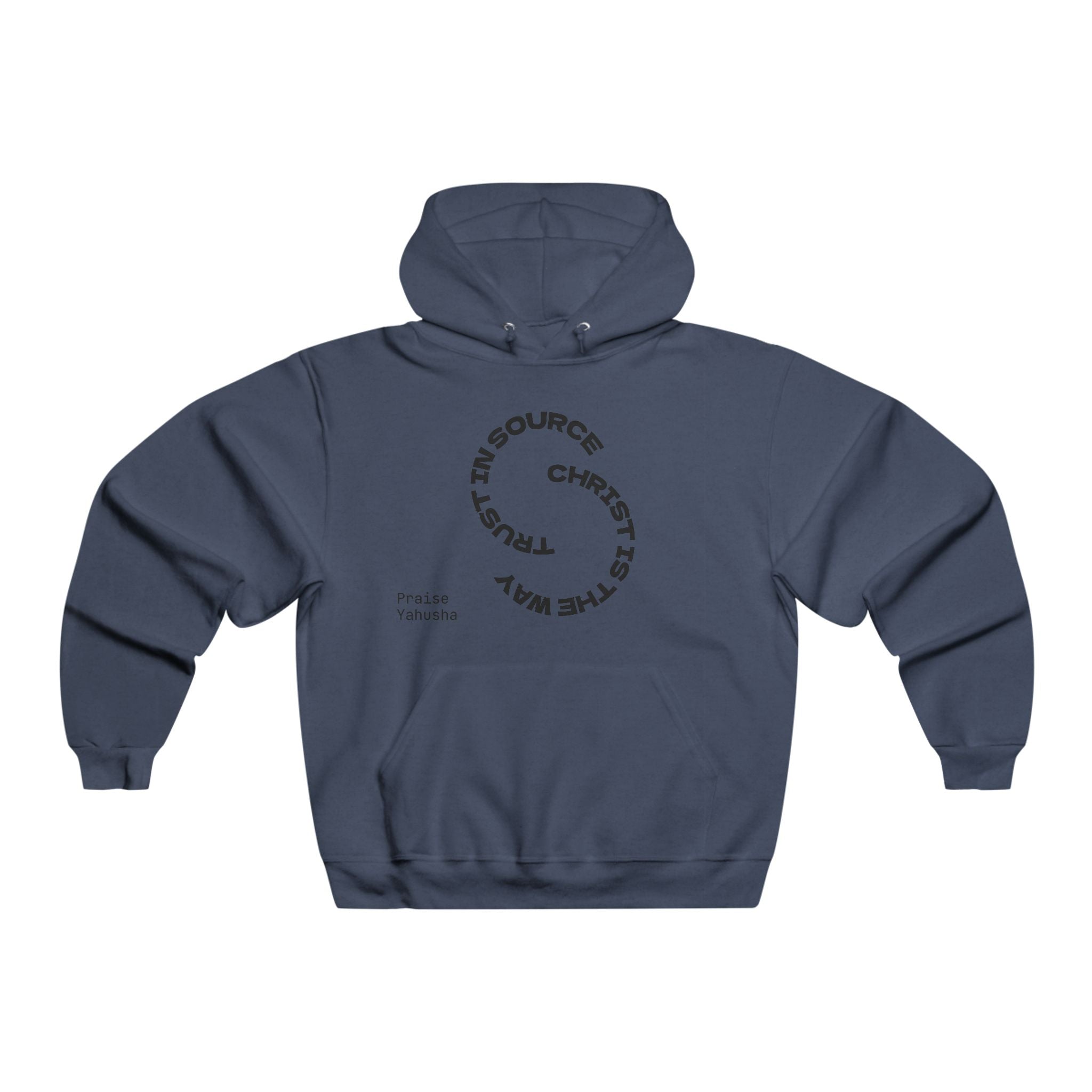 Christian Faith Circle Hoodie — "Christ is the Way" Graphic Sweatshirt