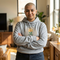 Eco Sunflower Hoodie — "Light Sourced" Graphic Sweatshirt