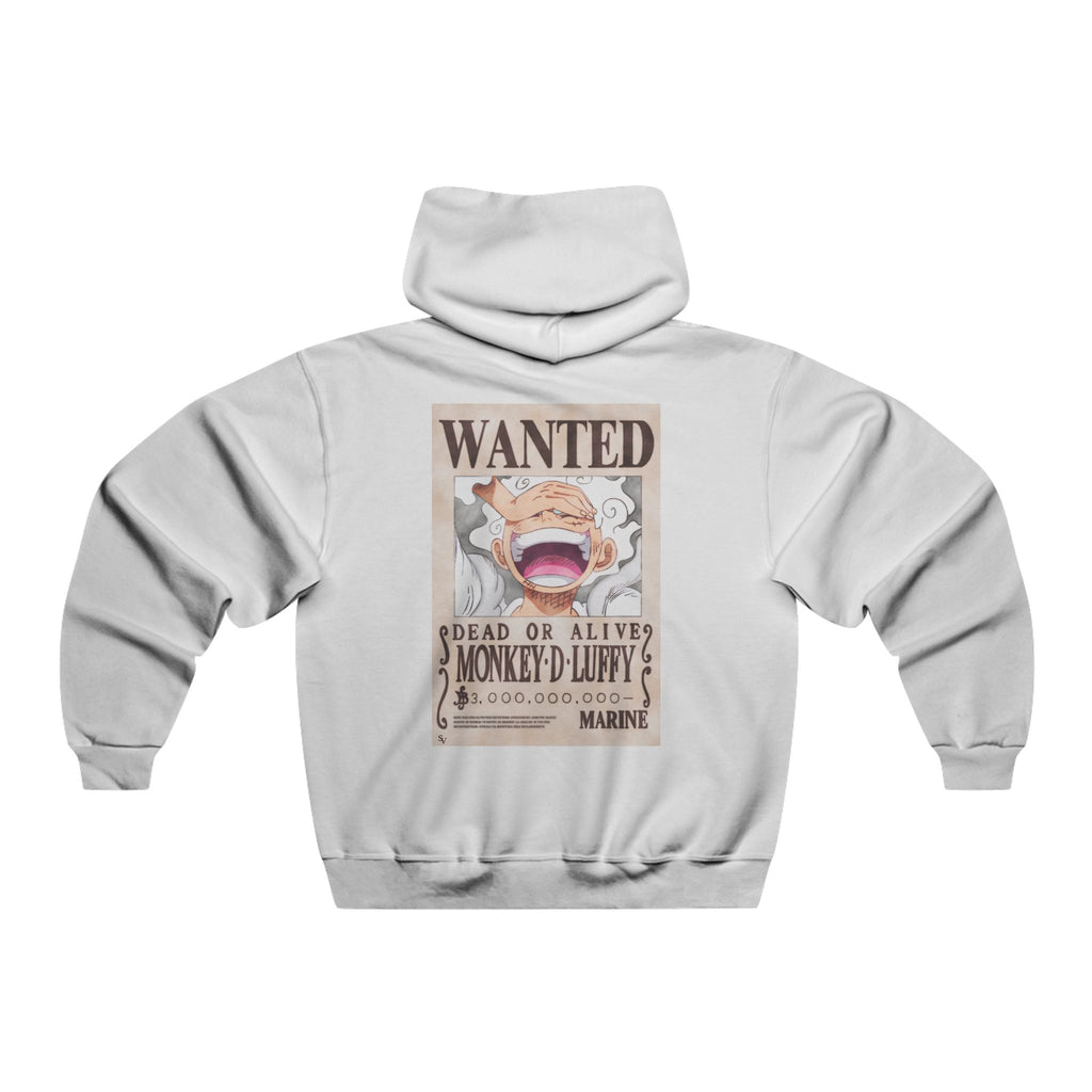 Wanted Poster Hoodie — 'Monkey D. Luffy' Retro Anime Hooded Sweatshirt