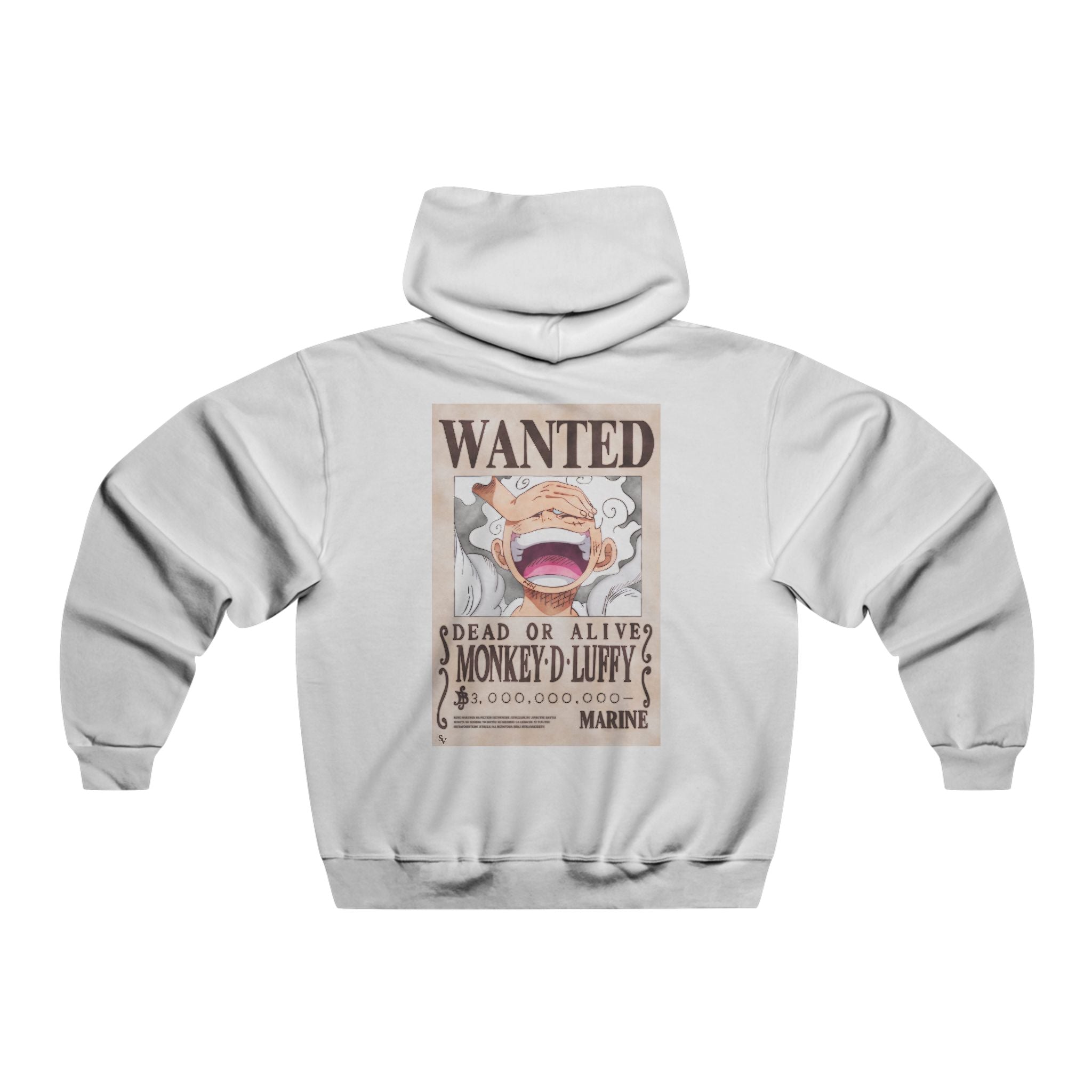 Wanted Poster Hoodie — 'Monkey D. Luffy' Retro Anime Hooded Sweatshirt