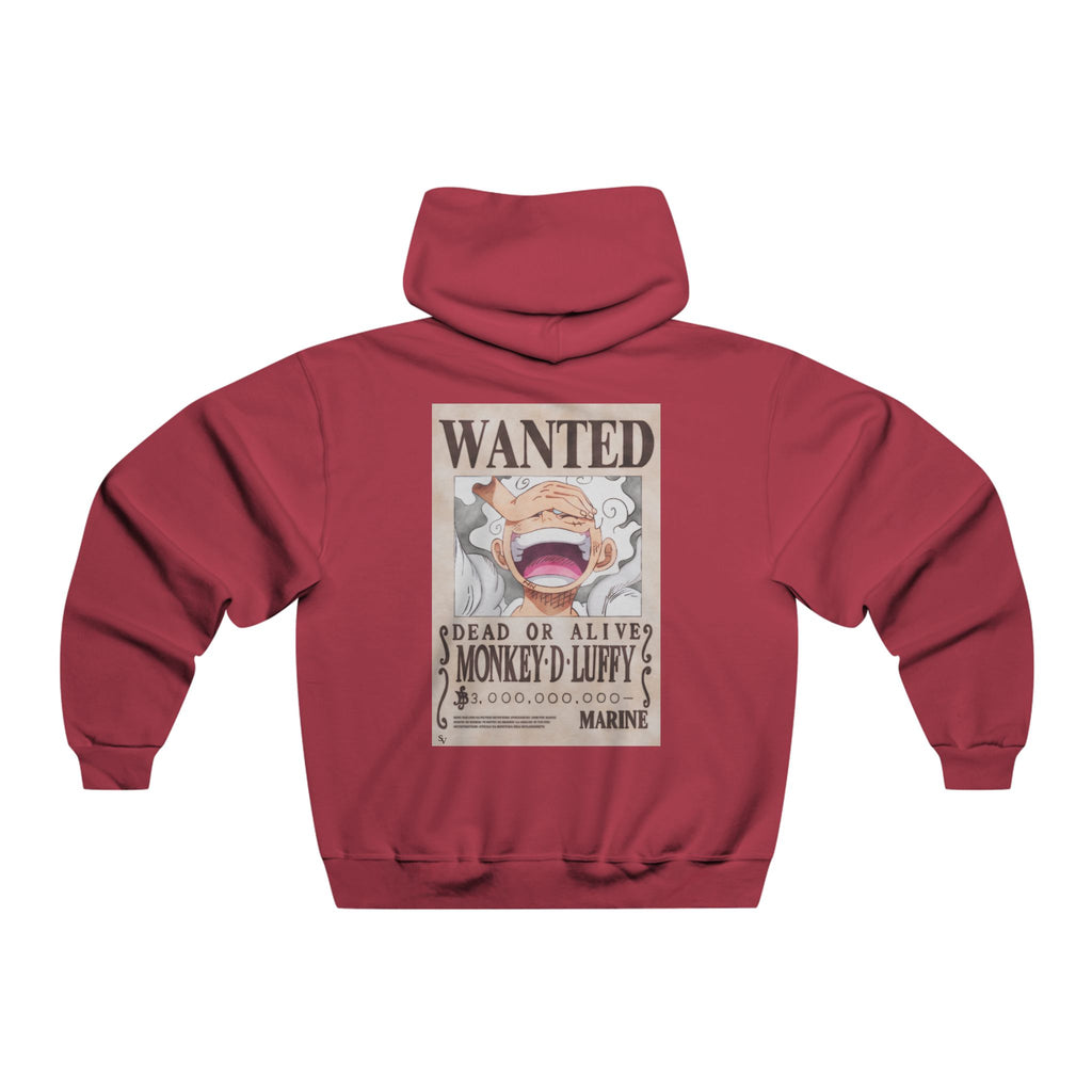 Wanted Poster Hoodie — 'Monkey D. Luffy' Retro Anime Hooded Sweatshirt