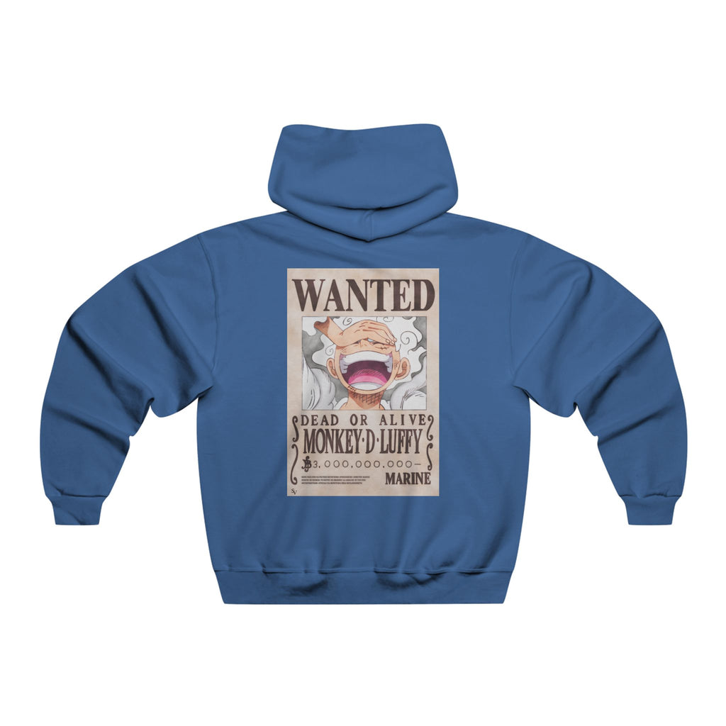 Wanted Poster Hoodie — 'Monkey D. Luffy' Retro Anime Hooded Sweatshirt