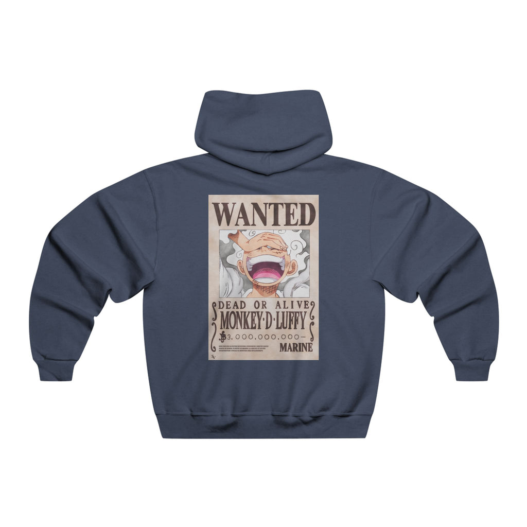 Wanted Poster Hoodie — 'Monkey D. Luffy' Retro Anime Hooded Sweatshirt