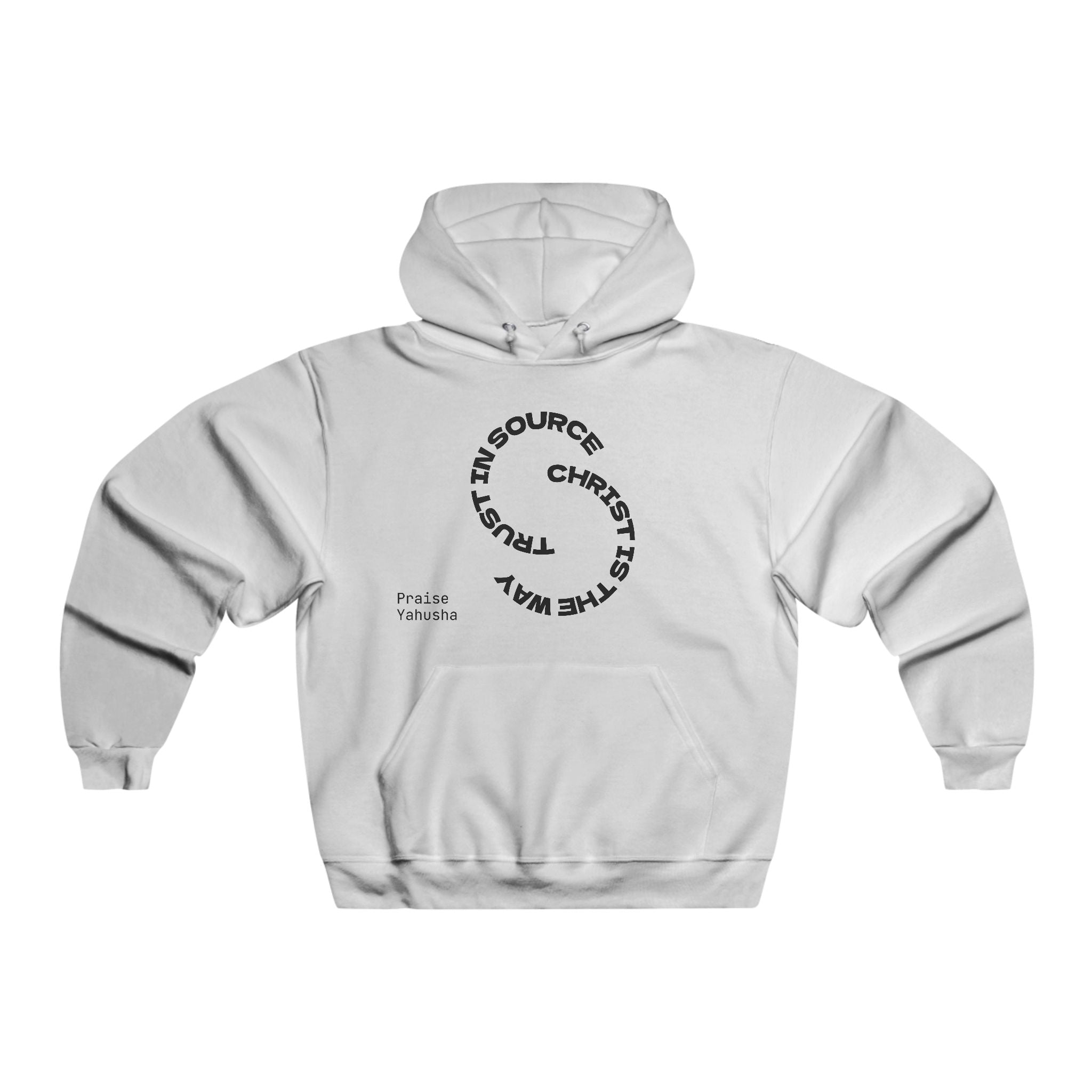 Christian Faith Circle Hoodie — "Christ is the Way" Graphic Sweatshirt