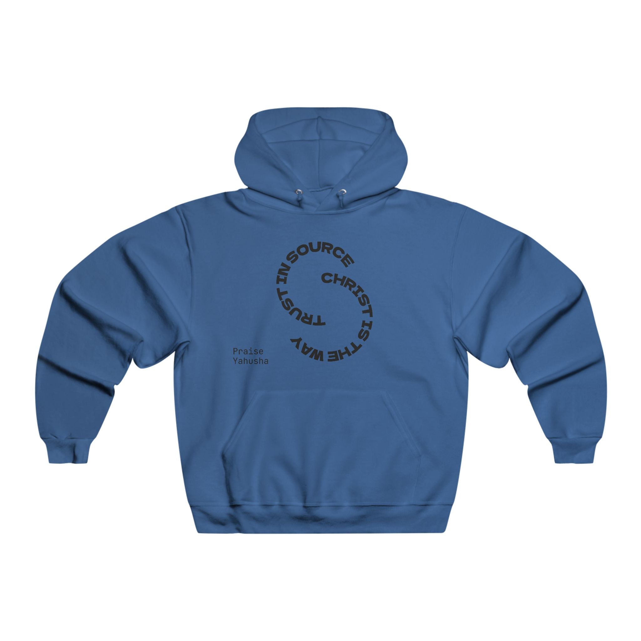 Christian Faith Circle Hoodie — "Christ is the Way" Graphic Sweatshirt