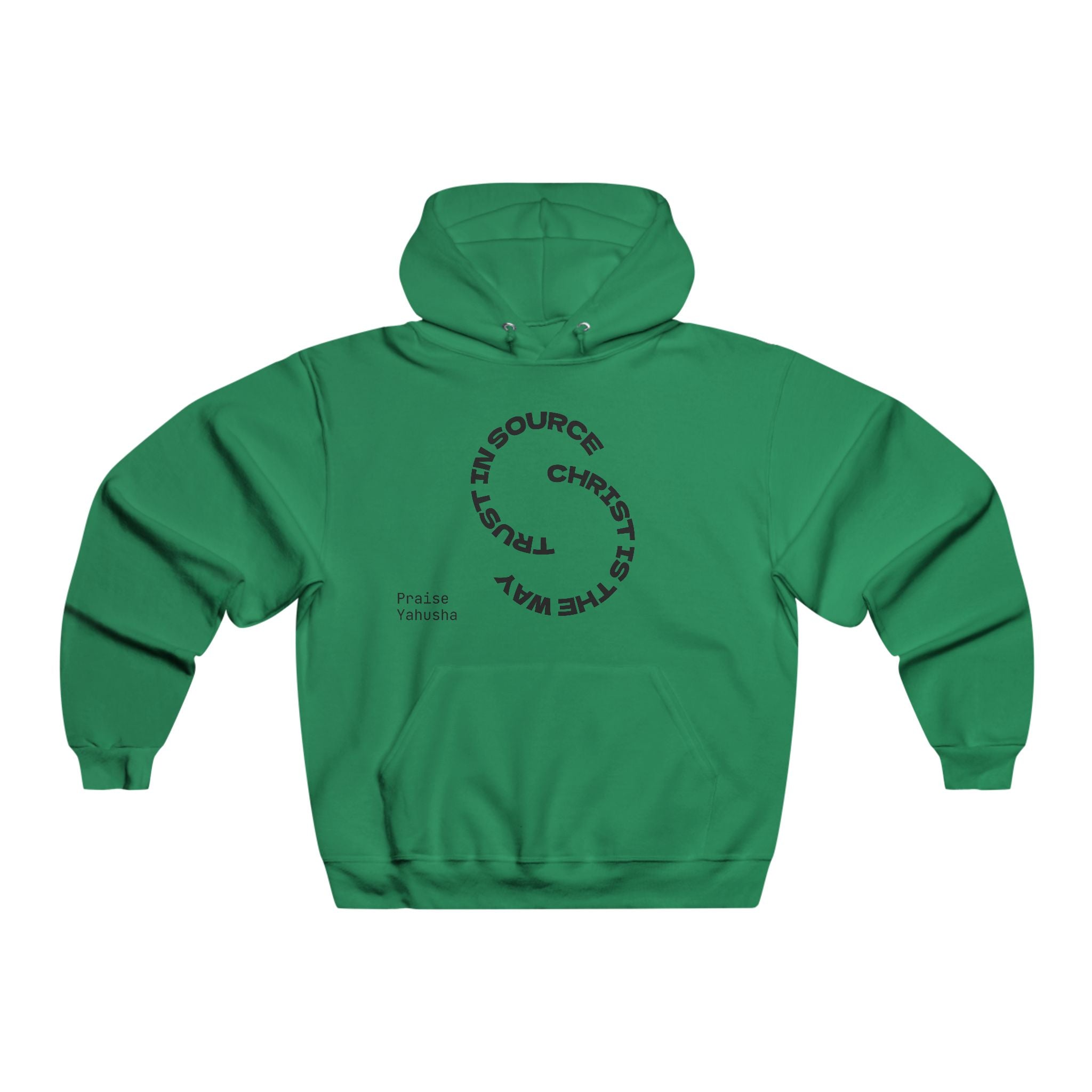 Christian Faith Circle Hoodie — "Christ is the Way" Graphic Sweatshirt