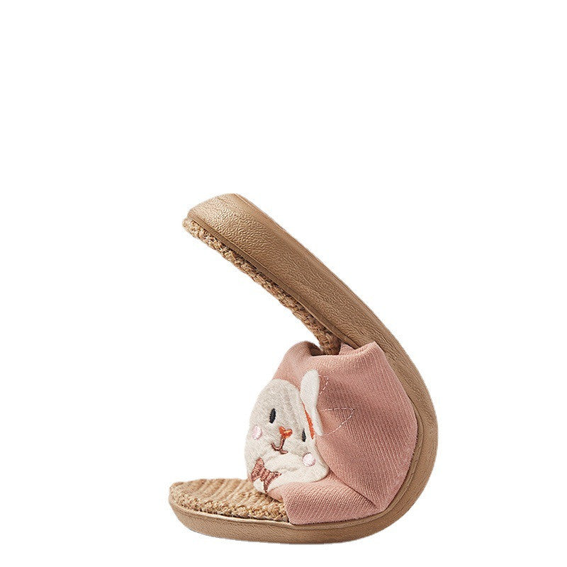 Children's Linen Slippers Girls' Spring And Summer Interior Home Cute Non-slip Multiple colors and sizes